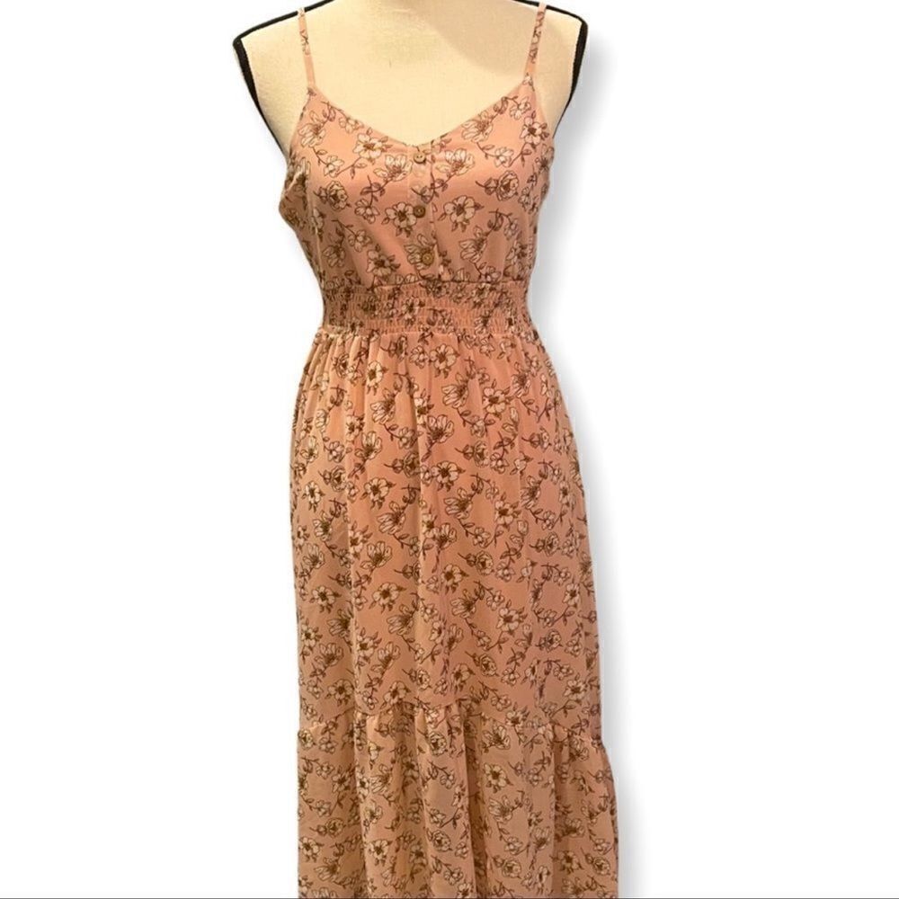 HP 🎉Midi Floral Spaghetti Strap Dress